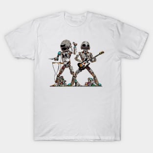 Robots Performing Rock Concert T-Shirt